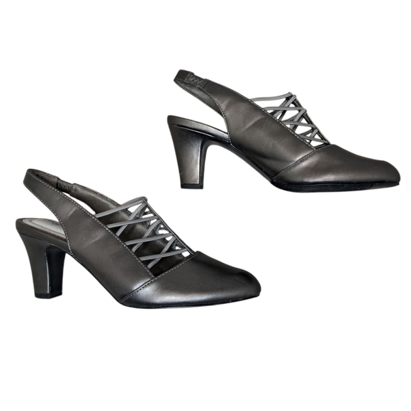 Women's Easy Street Berry Slingback Heels Size 8.5M - Picture 10 of 16